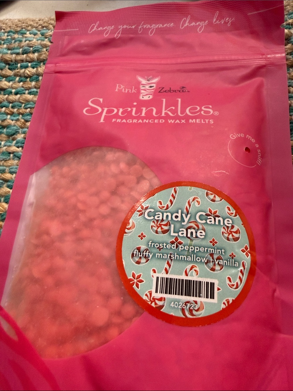 Pink Zebra Sprinkles Wax Melts -